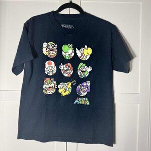 Super Mario T-shirt Top 2013 Nintendo Dark Blue Unisex LARGE